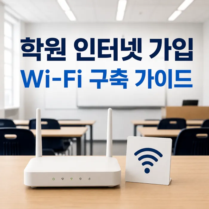학원 인터넷 가입과 온라인 강의를 위한 와이파이 구축 가이드