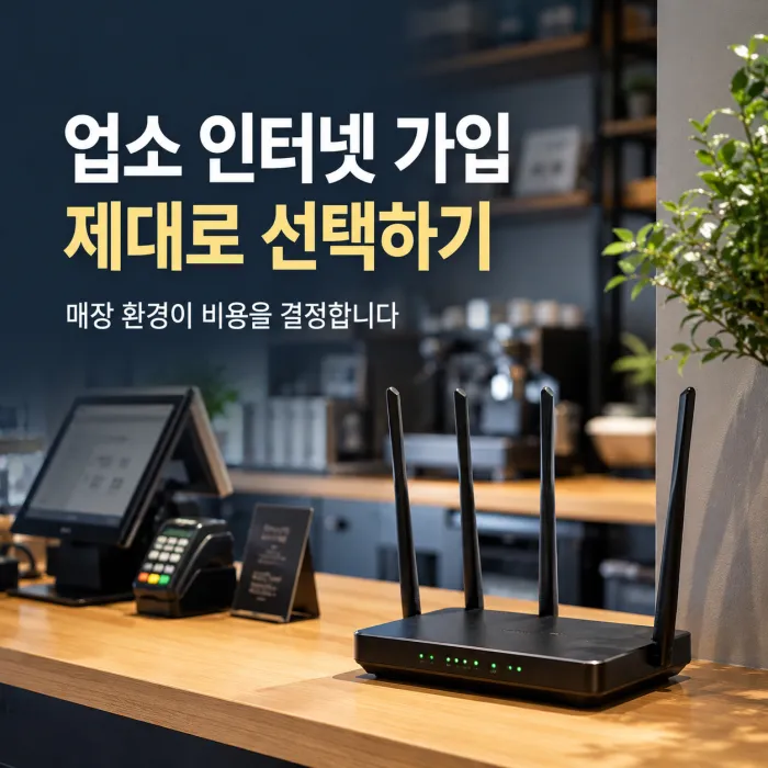 POS와 CCTV 사용 환경에 맞는 업소 인터넷 가입 속도 선택 가이드