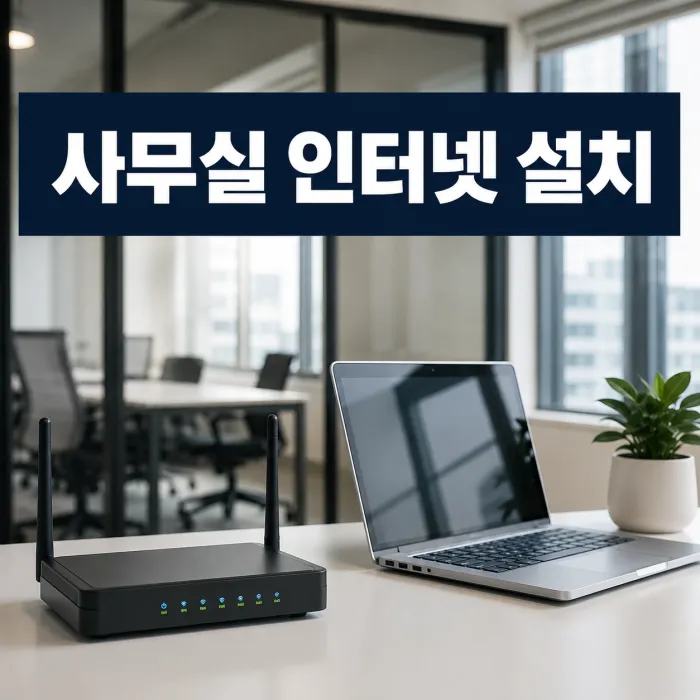 사업자등록증 발급 전 사무실 인터넷 설치 가능 여부를 안내하는 대표 이미지