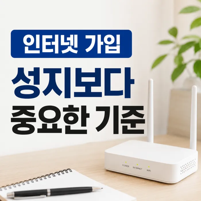 인터넷 가입 성지와 대칭형 인터넷 확인 방법을 설명하는 이미지