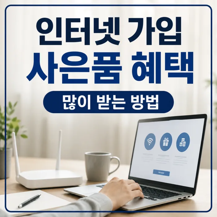 인터넷 가입 사은품과 월요금 및 결합 할인 조건을 비교하는 모습