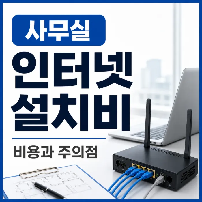 사무실 공유기와 랜선으로 확인하는 인터넷 설치 비용과 내부 배선 주의점