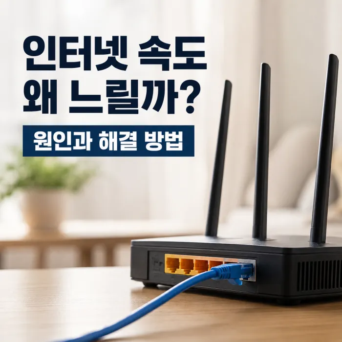 500메가 인터넷이 100메가로 느리게 측정되는 원인과 해결 방법