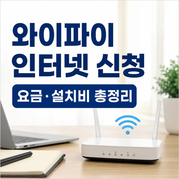 와이파이 인터넷 신청과 통신사별 공유기 비용 비교