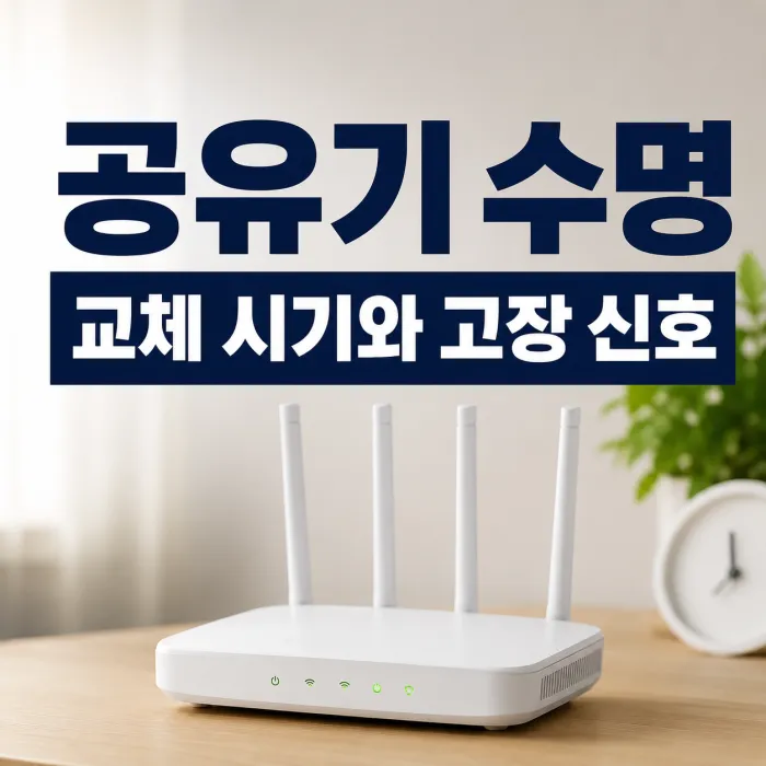 24시간 작동하는 와이파이 공유기의 발열과 교체 시기를 확인하는 모습