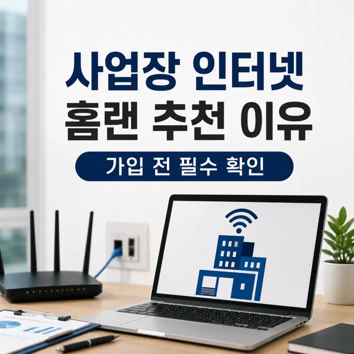 사업장 인터넷 가입 전 홈랜에서 확인해야 하는 PC 대수와 기업용 인터넷 조건