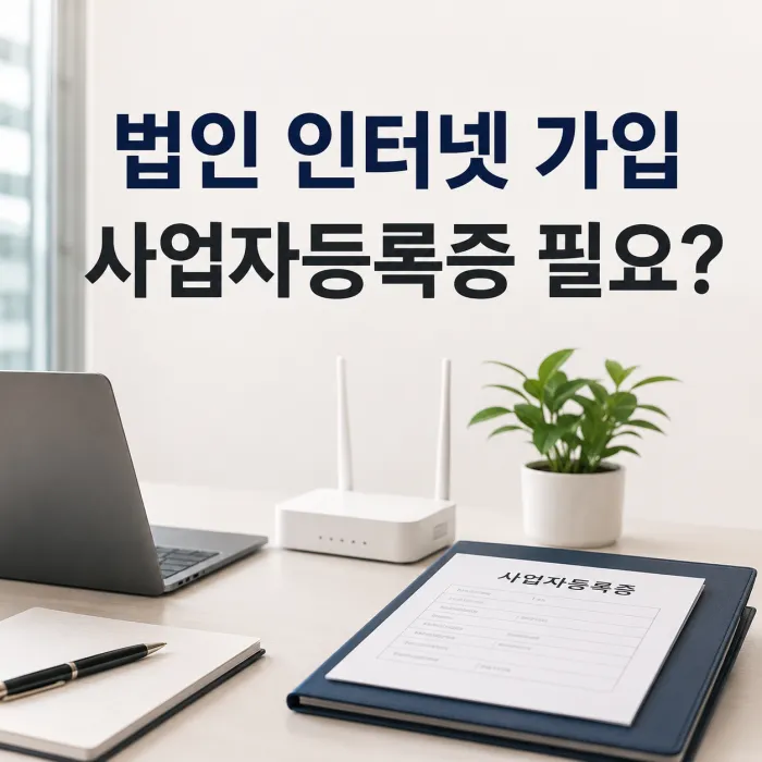 법인 인터넷 가입 시 사업자등록증 필요 여부와 사업자등록 전 사무실 인터넷 설치 방법