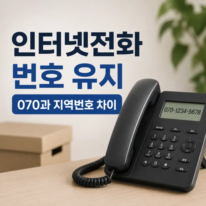 인터넷전화 이사 번호 유지 070 인터넷전화 지역번호 차이