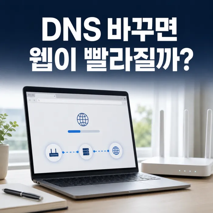 통신사 기본 DNS와 구글 8.8.8.8 클라우드플레어 1.1.1.1 비교