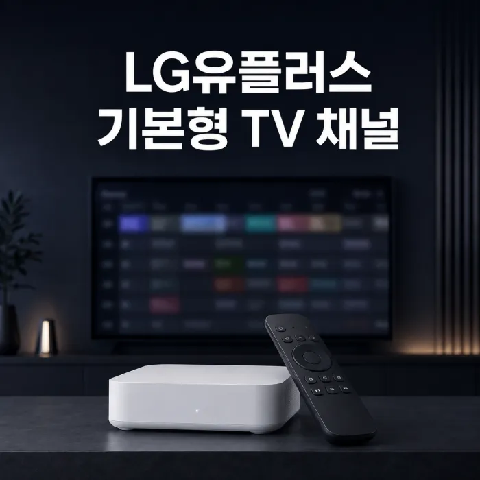 LG유플러스 기본형 TV 채널번호와 분야별 편성표