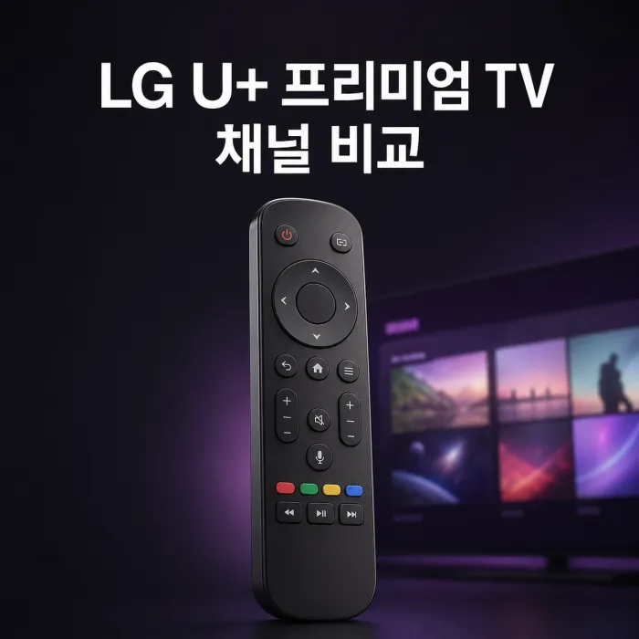 LG 유플러스 프리미엄 TV 채널 번호와 실속형 기본형 비교표