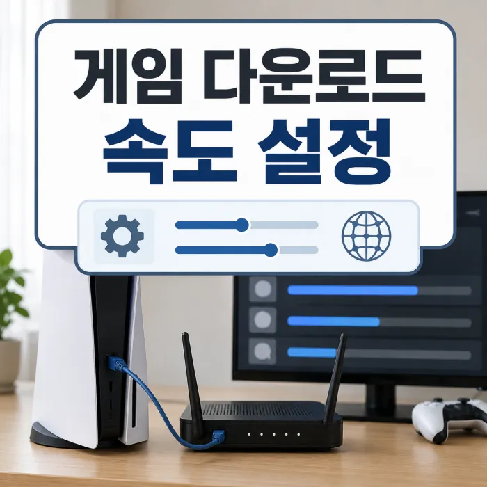 콘솔 게임 다운로드 속도 개선을 위한 MTU와 QoS 설정