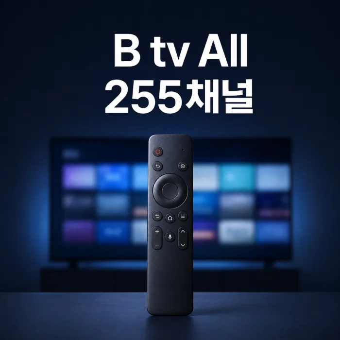 SK브로드밴드 B tv All 255채널 영화 스포츠 키즈 채널표