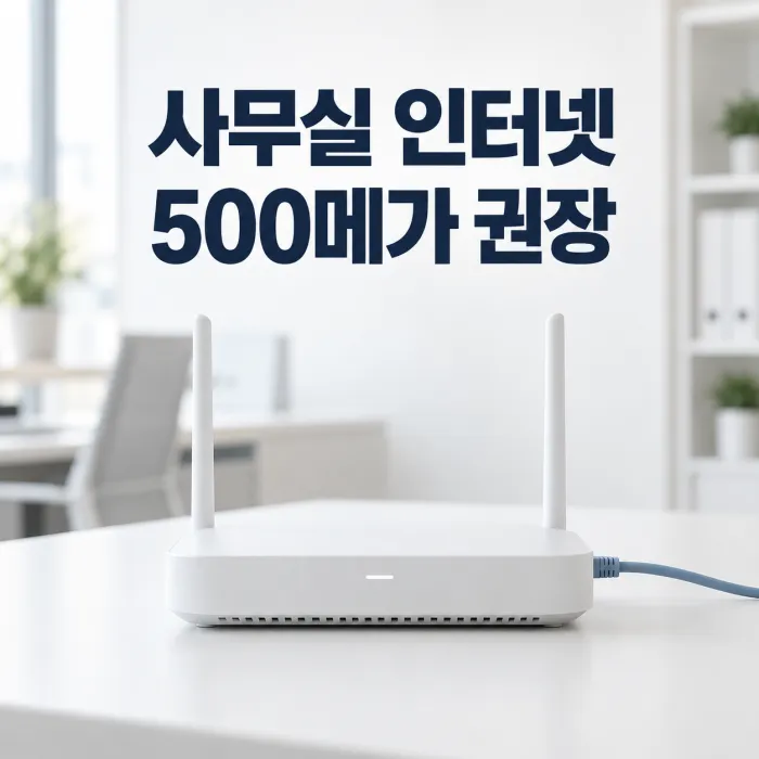 직원 5~10인 사무실 인터넷 환경에서 여러 직원이 PC와 클라우드 협업 도구를 사용하는 모습