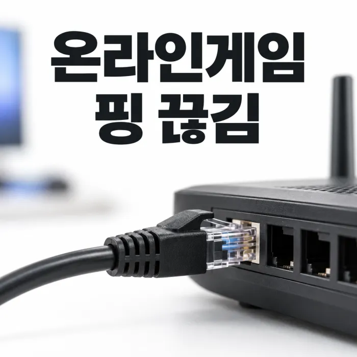 랜선 연결과 공유기를 점검하는 온라인게임 핑과 끊김 해결 환경