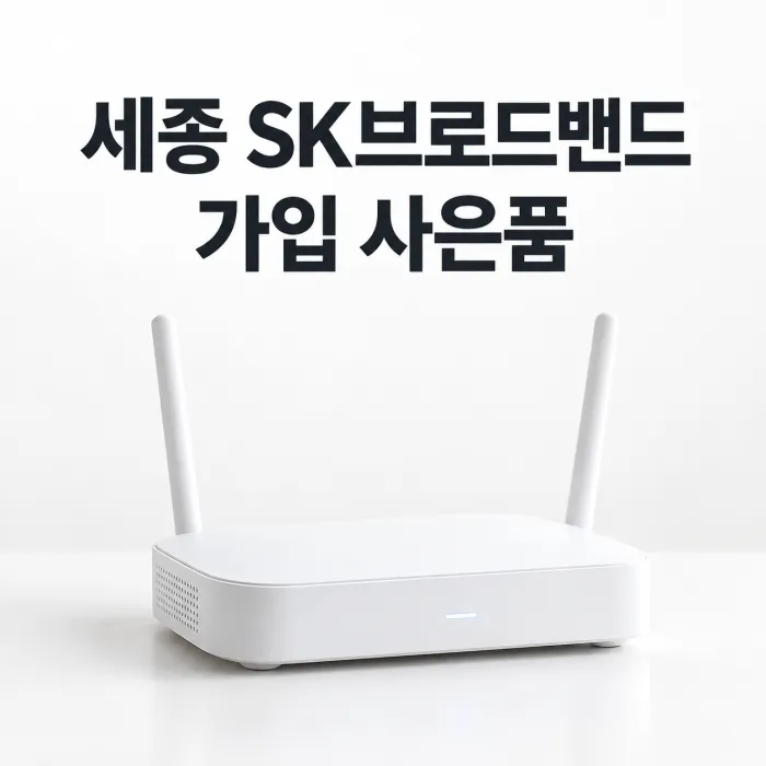 세종 SK브로드밴드 인터넷 가입 조건을 비교하는 노트북과 와이파이 공유기